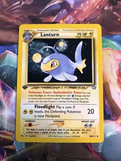 Pokemon TCG - Lanturn 1st Edition- Neo Genesis 38/111 NM - Image 1