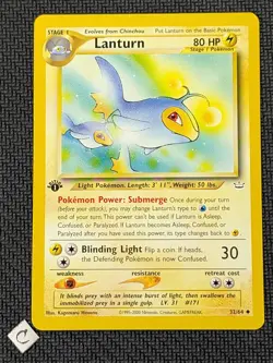Lanturn 32/64 - Neo Revelation 1st Edition Pokemon TCG NM - Image 1