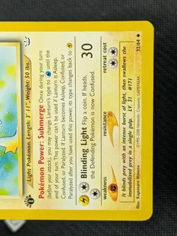 Lanturn 32/64 - Neo Revelation 1st Edition Pokemon TCG NM - Image 5