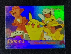1999 Topps Pokemon Movie Edition #42 Pikachu's Vacation Rainbow Foil 1st Print - Image 1