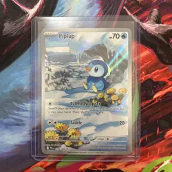 Pokemon TCG Piplup 98/94 Phantasmal Flames Illustration Rare Mega Evolution - Image 1
