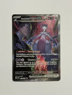 Pokemon TCG Team Rockets Mewtwo EX Special Illustration Destined Rivals - Image 1