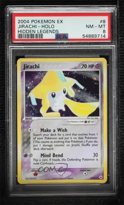 Jirachi (Holo) Pokemon EX Hidden Legends PSA 8 2004 - Image 1