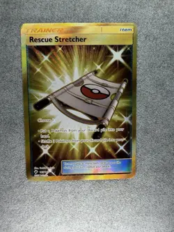 Pokemon Rescue Stretcher 165/147 Burning Shadows Secret Rare Full Art Holo EN - Image 1