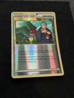 Sage's Training 77/90 2010 Undaunted Set Pokemon Card Reverse Holo Trainer - Image 2