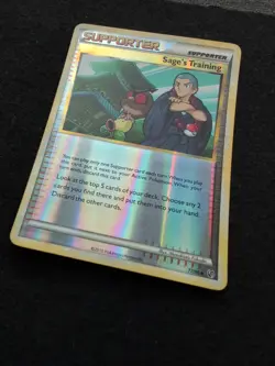 Sage's Training 77/90 2010 Undaunted Set Pokemon Card Reverse Holo Trainer - Image 5