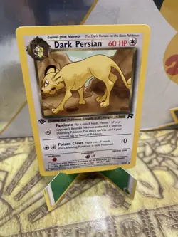 Dark Persian 42/82 1st Edition Team Rocket Non Holo Pokemon Card - Image 1
