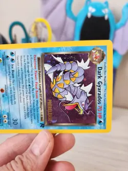 Dark Gyarados Holo Team Rocket Prerelease Pokemon Card RARE Vintage - Image 3