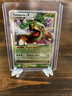 Pokemon TCG Torterra LV.X Holo Rare Card DP09 Diamond & Pearl - Image 1