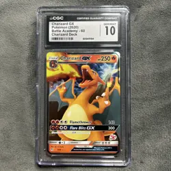 Charizard GX Battle Academy Holo Card #60 Charizard Stamped CGC 10 Gem Mint 2020 - Image 1