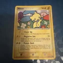 MINUN POP Series 3 Set POKEMON Holo 2006 Trading Card 4/17 TCG - Image 1