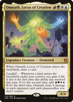 Omnath, Locus of Creation: MtG Magic the Gathering Zendikar Rising Mythic - Image 1