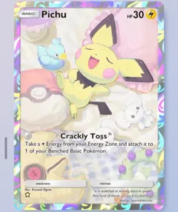 Pokemon TCG POCKET - Pichu 1⭐, Wisdom of Sea and Sky, English - Image 1