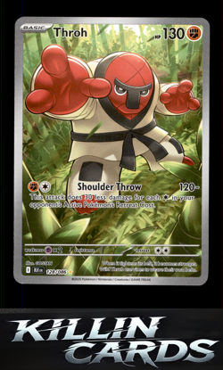 Throh - 128/086 128/086 Pokemon Illustration Rare SV: Black Bolt Card NM - Image 1