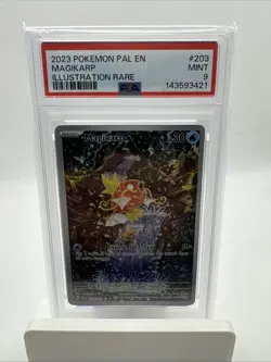 Pokemon Magikarp Paldea Evolved Illustration Rare #203 PSA 9 - Image 1