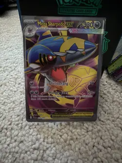 Pokemon TCG Mega Sharpedo EX 113/094 SIR Phantasmal Flames NM Full Art - Image 1