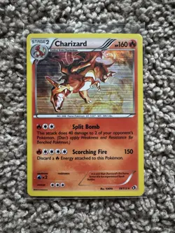 Pokemon TCG Charizard 19/113 Holo Rare B&W Legendary Treasures - LP/NM - Image 1