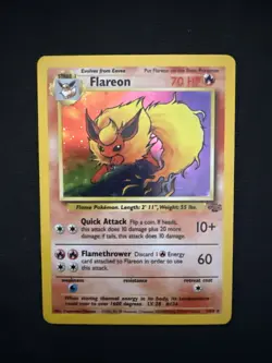 Pokemon Flareon Jungle 3/64 Holo Unlimited Holo Rare A - Image 2