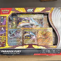New Sealed! Pokemon TCG: Paradox Fury Premium Collection - 2024 Amazon Exclusive - Image 1
