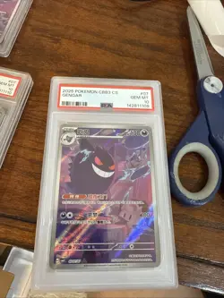2025 POKEMON SIMPLIFIED CHINESE CBB3 C-GEM PACK VOL 3 #07 GENGAR PSA 10 - Image 1