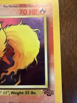 Pokemon TCG Flareon Holo 3/64 Jungle English Pokemon Moderately Played - Image 3