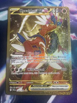 Pokemon Koraidon ex 254/198 SV01 Scarlet & Violet Gold Rare Foil Holo Card - Image 1