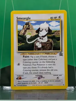 Smeargle 32 Black Star Promo March 2001 English Pokemon League Card WoTC - Image 1