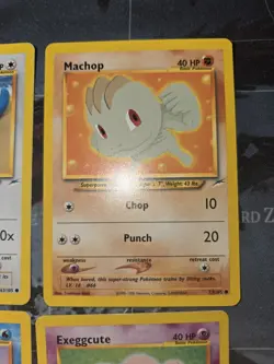 Neo Destiny 4 Card Lot Machop, Seel, Dratini, Exeggcute Pokemon - Image 3