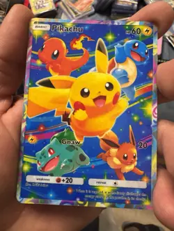 Pokemon TCGP Custom Card Full Art Ft.Pikachu, Eevee, Squirtle & Charmander USA - Image 3
