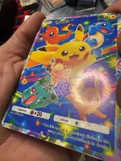Pokemon TCGP Custom Card Full Art Ft.Pikachu, Eevee, Squirtle & Charmander USA - Image 4