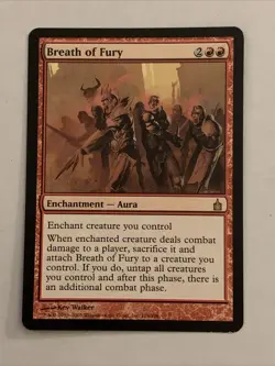 Breath of Fury x1 MTG Ravnica + Free Bonus Magic The Gathering Cards - Image 1