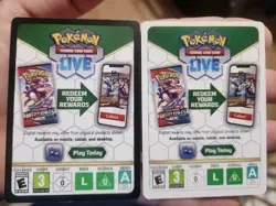 Pokemon Live Code Card - 4 Code Cards - Image 1