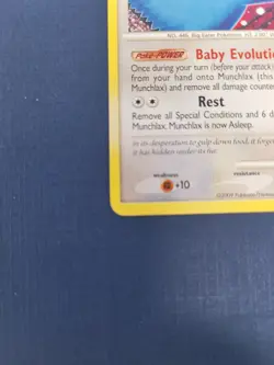 Munchlax 69/111 Pokemon Platinum Rising Rivals Card Common - Image 2