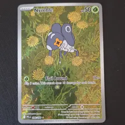 Pokemon Nymble 096/094 Rare Full Art Holo PFL Basic Pokemon TCG Card Stock Card - Image 1