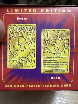 1998 Limited Edition 23K Gold-Plated Pokemon Trading Card - Jigglypuff -Unopened - Image 3