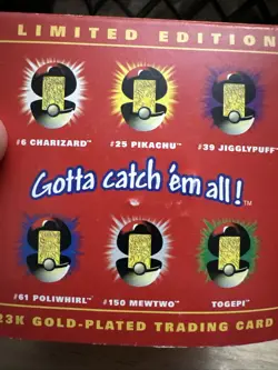 1998 Limited Edition 23K Gold-Plated Pokemon Trading Card - Jigglypuff -Unopened - Image 4