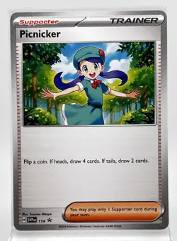 SVP 114 Picnicker Pokemon Card 2024 Black Star Promo - Image 1