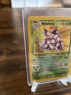 Pokemon TCG Nidoking Base Set 2 Holo Unlimited Rare Card 11/130 NM Condition - Image 3