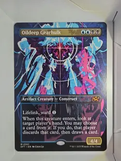 Oildeep Gearhulk (Borderless) - M351 - MTG - Aetherdrift (DFT) - Image 1