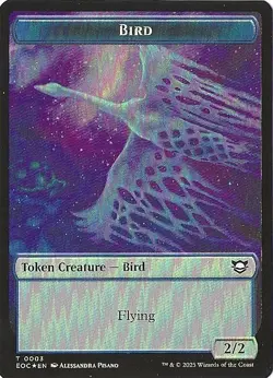 Bird / Pest Token Edge of Eternities Commaner Foil # 3/9 NM Magic the Gathering - Image 1