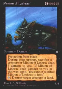 Moderate Play, English MTG Regular Minion of Leshrac Ice Age Magic the Gathering - Image 1