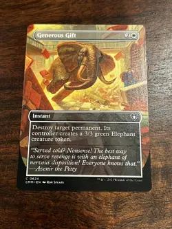Generous Gift Borderless - MTG - CMM - Commander Masters - Image 1