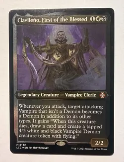 1x Clavileno, First of the Blessed (Display Commander) | FOIL Thick Stock MTG - Image 1