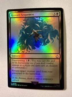 MTG NM Foil Restart Sequence 30 U Universes Beyond: Assassin's Creed ACR - Image 1