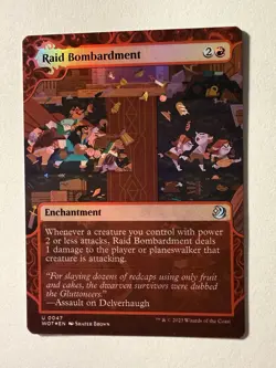 Raid Bombardment #47 (Foil) (NM) Wilds of Eldraine WOT Magic MTG - Image 1