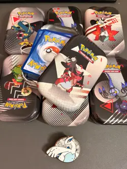Pokemon Cards 70+ Card Gift Bundle Set in Mini Tin (Hand Picked, No Duplicates) - Image 1