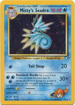 Damaged Misty's Seadra - 9/132 - Holo - Prerelease Promo Pokemon WoTC Promos - Image 1