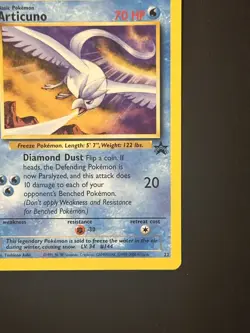 Pokemon TCG Articuno 22/53 Black Star Promo WoTC Promo - NM - Image 3
