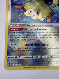 Radiant Jirachi 120/195 (Radiant Rare) Silver Tempest Near Mint - Image 4
