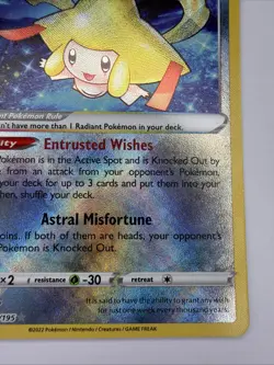 Radiant Jirachi 120/195 (Radiant Rare) Silver Tempest Near Mint - Image 5